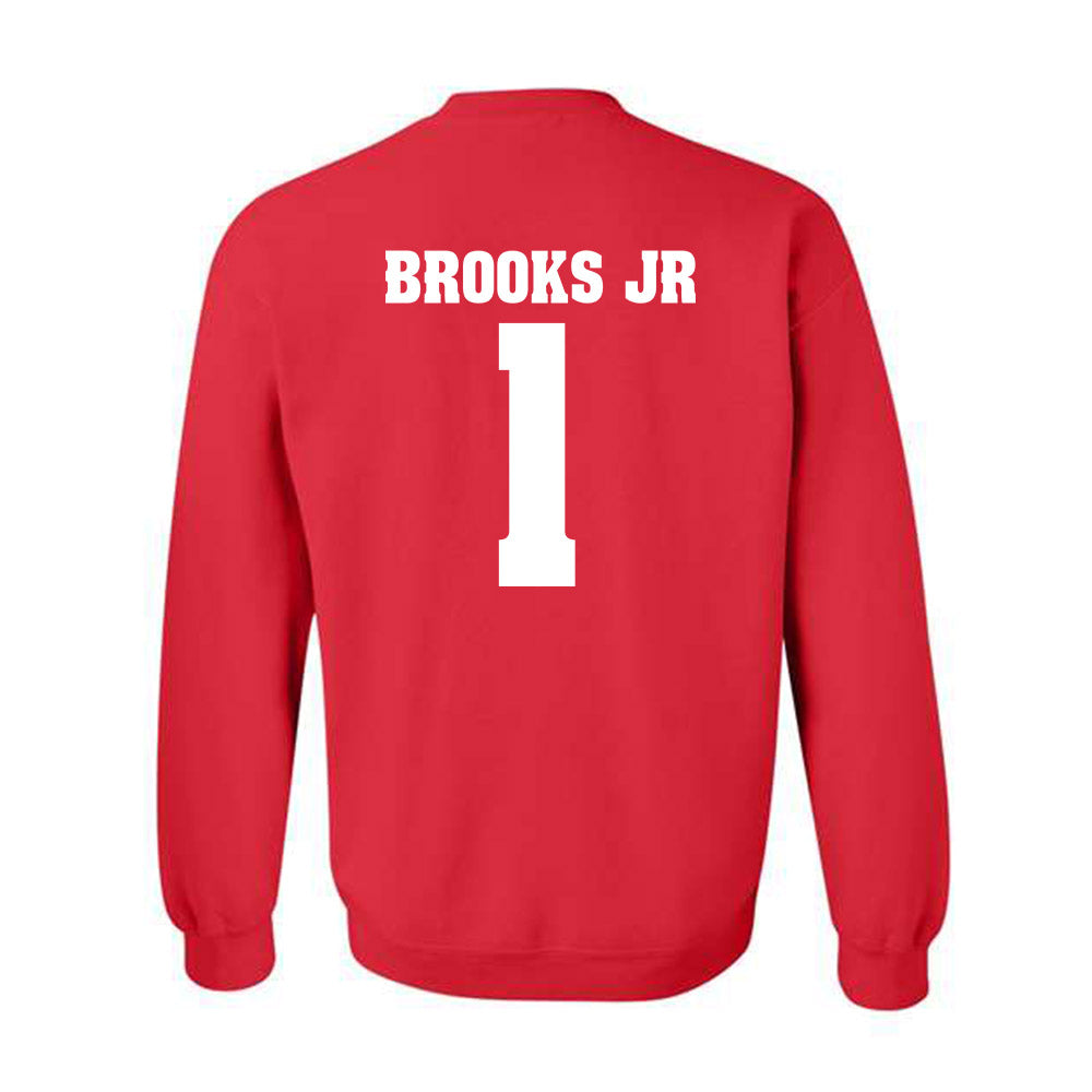 Wisconsin - NCAA Football : Chris Brooks Jr - Classic Shersey Crewneck Sweatshirt-1