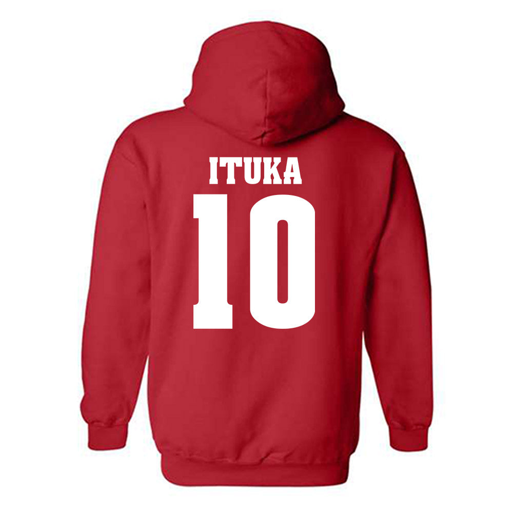 Wisconsin - NCAA Football : Gideon Ituka - Classic Shersey Hooded Sweatshirt-1