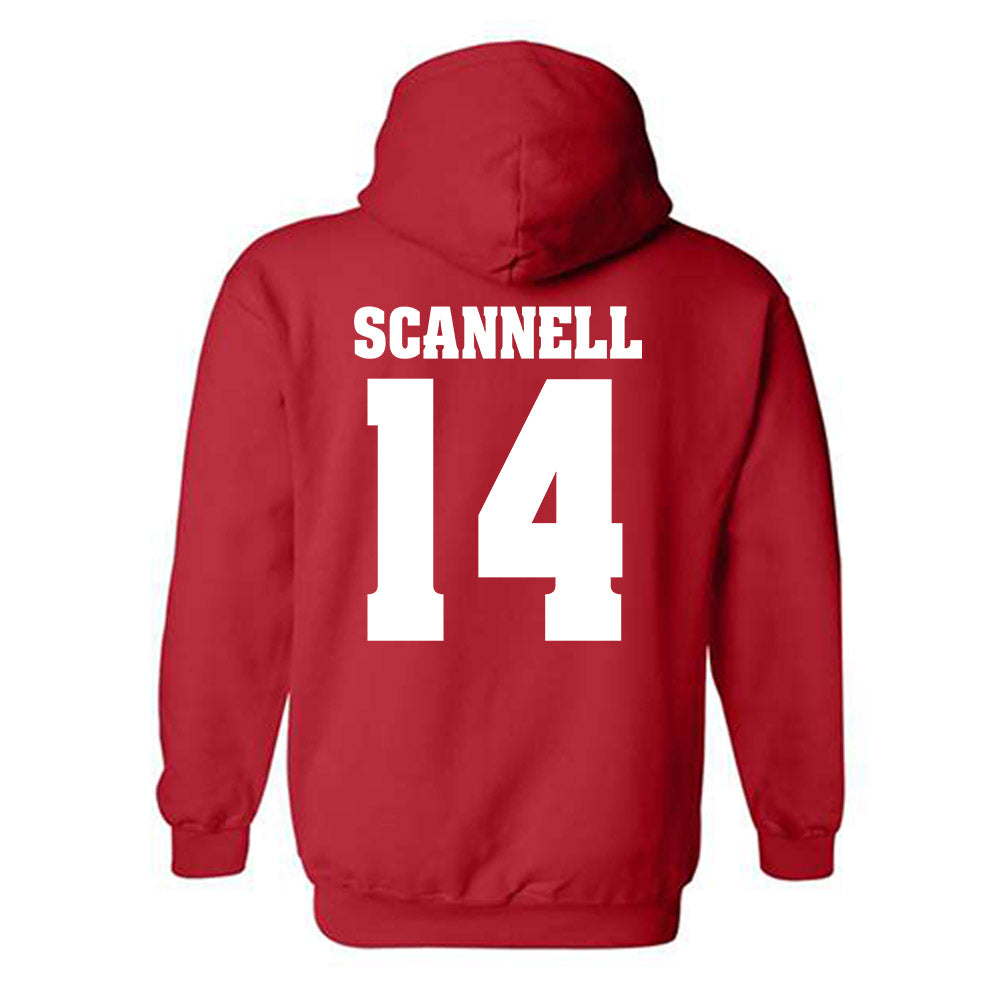 Wisconsin - NCAA Women's Ice Hockey : Maggie Scannell - Classic Shersey Hooded Sweatshirt-1