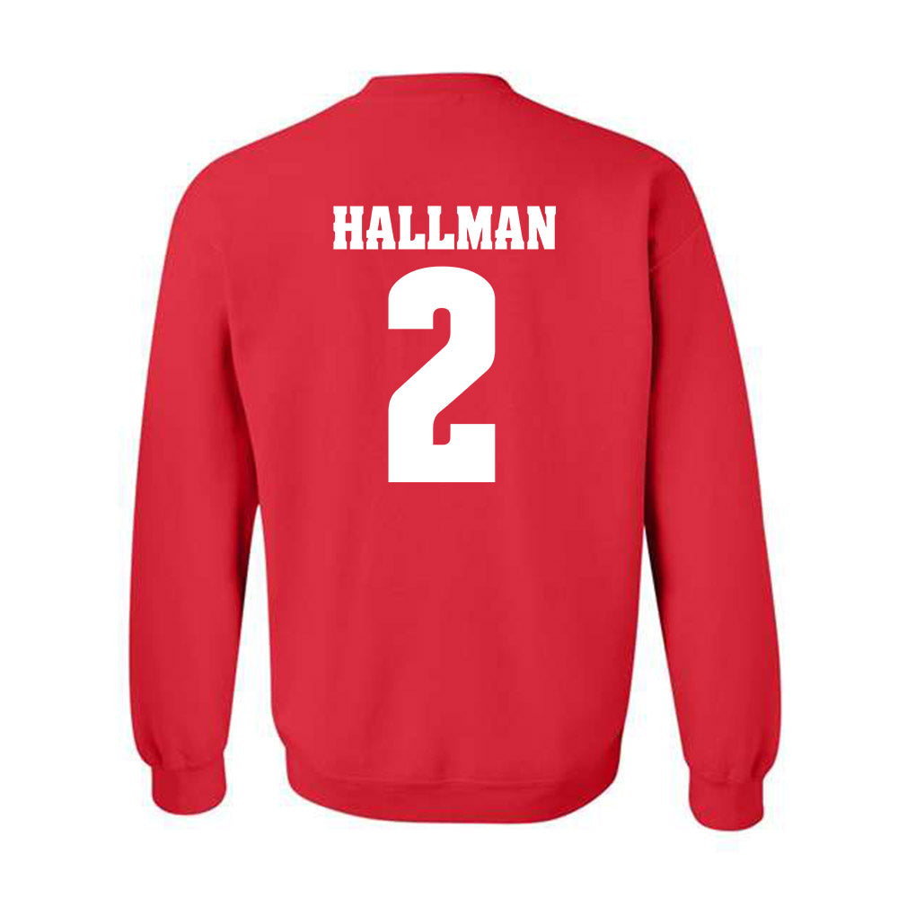 Wisconsin - NCAA Football : Ricardo Hallman - Classic Shersey Crewneck Sweatshirt-1