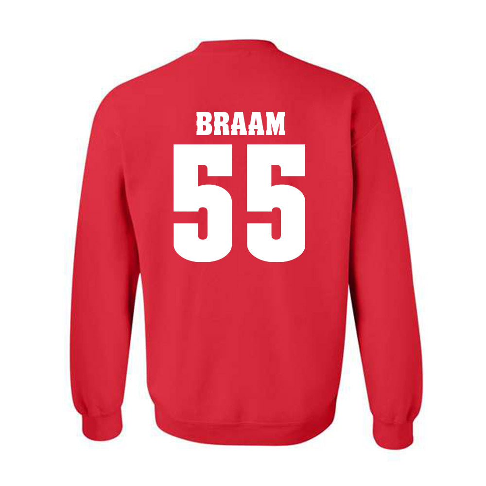 Wisconsin - NCAA Football : Drew Braam - Classic Shersey Crewneck Sweatshirt-1