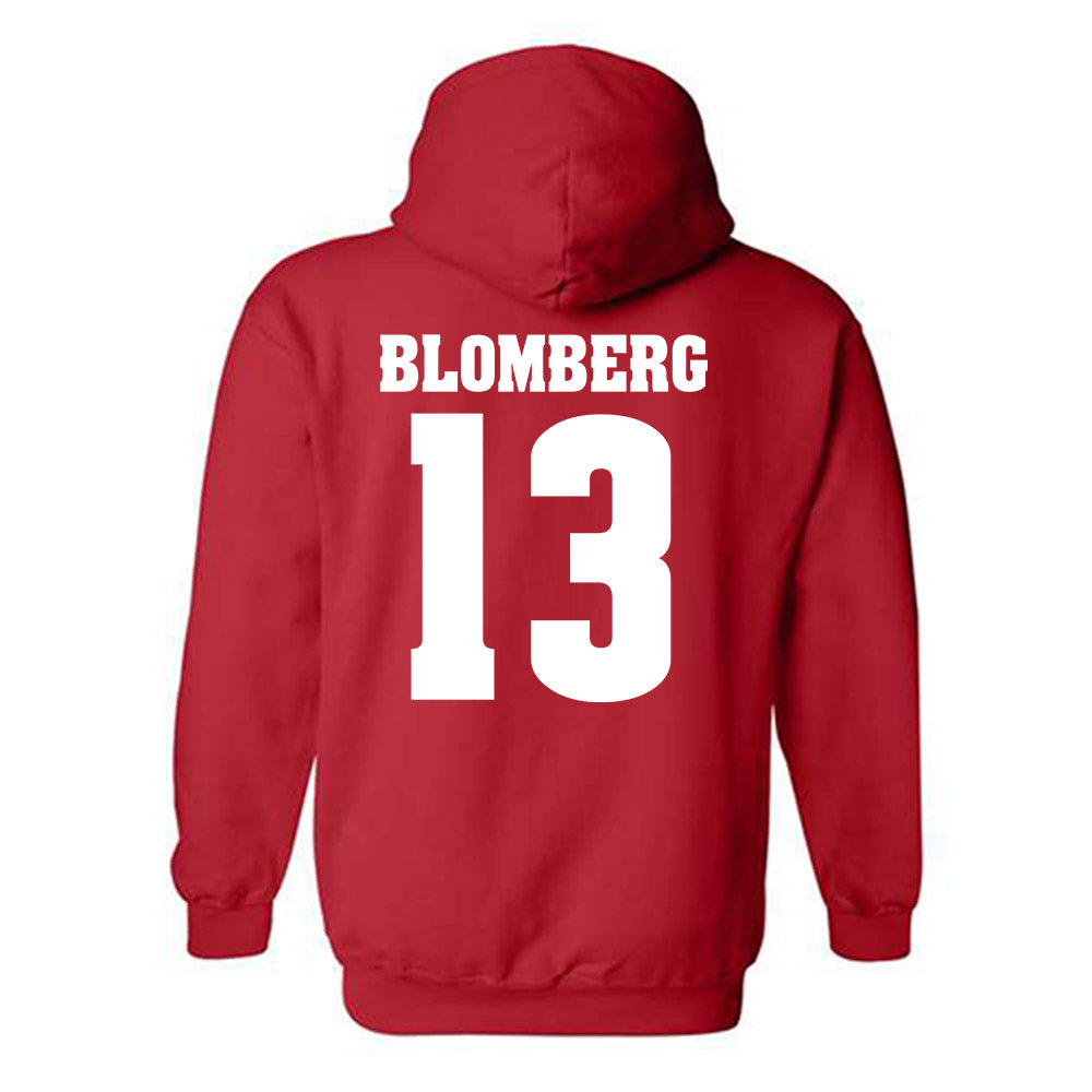 Wisconsin - NCAA Softball : Addison Blomberg - Classic Shersey Hooded Sweatshirt-1