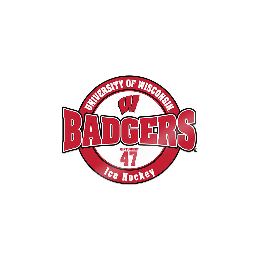 Wisconsin - NCAA Men's Ice Hockey : Blake Montgomery - Sticker-0