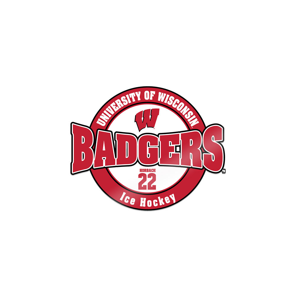 Wisconsin - NCAA Men's Ice Hockey : Jack Horbach - Sticker-0