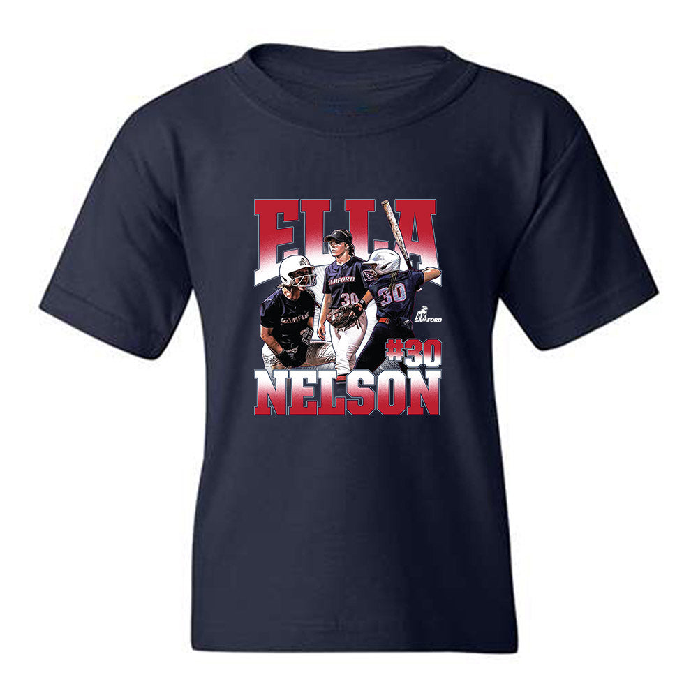 Samford - NCAA Softball : Ella Nelson - Collage Youth T-Shirt-0