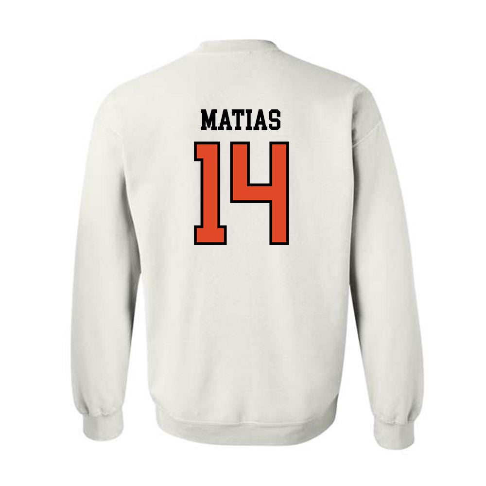 Oregon State - NCAA Women's Volleyball : Jackie Matias - Sports Shersey Crewneck Sweatshirt-1