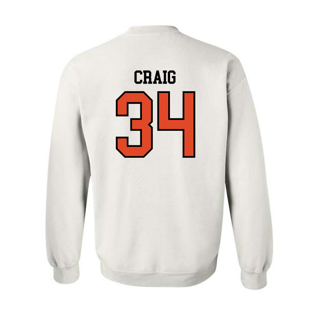 Oregon State - NCAA Football : Sean Craig - Sports Shersey Crewneck Sweatshirt-1