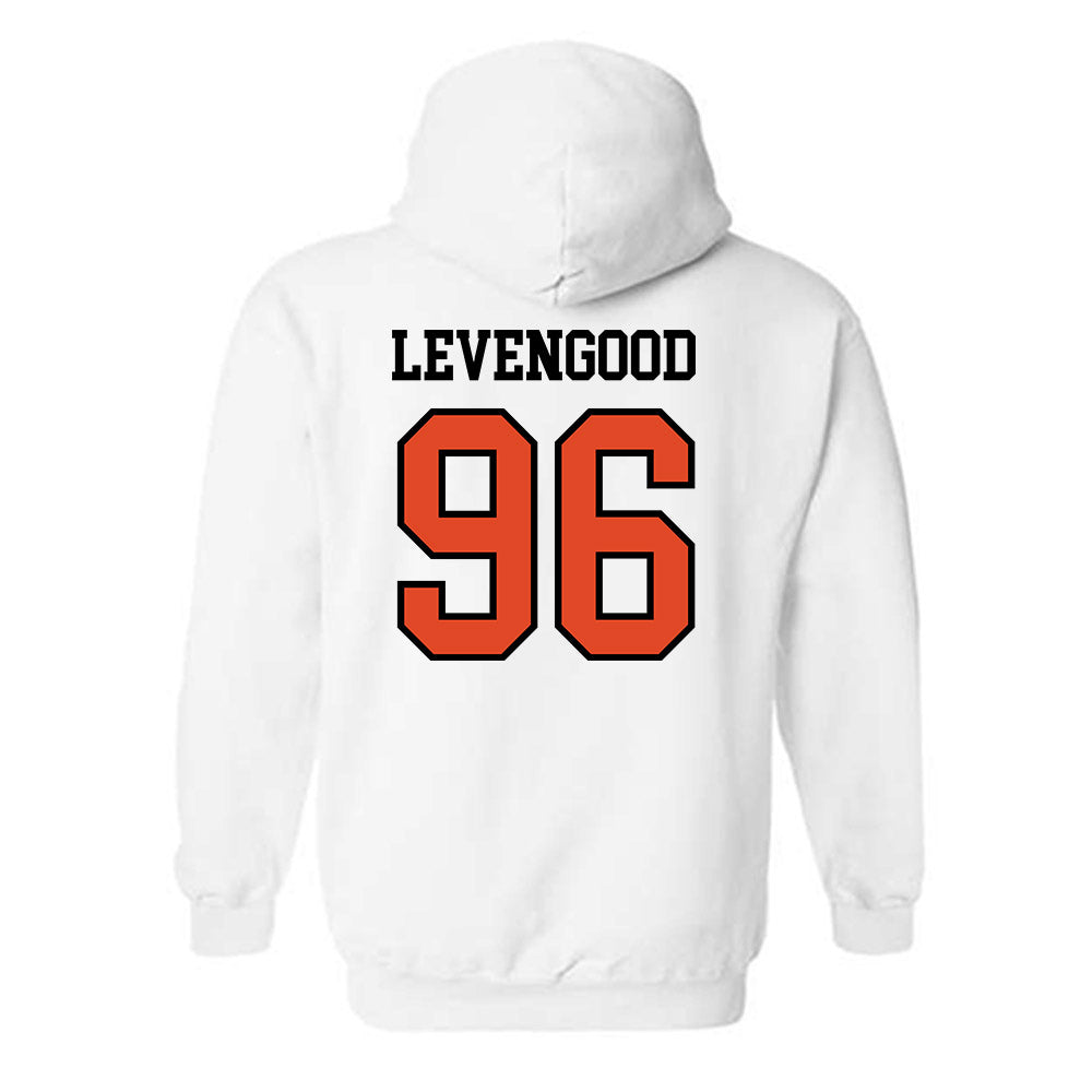 Oregon State - NCAA Football : Luke Levengood - Sports Shersey Hooded Sweatshirt-1