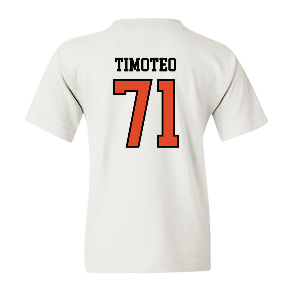 Oregon State - NCAA Football : Josiah Timoteo - Sports Shersey Youth T-Shirt-1