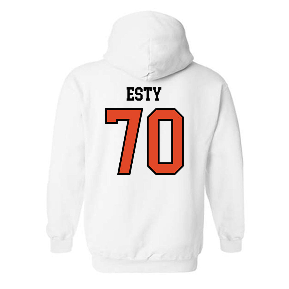 Oregon State - NCAA Football : Zander Esty - Sports Shersey Hooded Sweatshirt-1