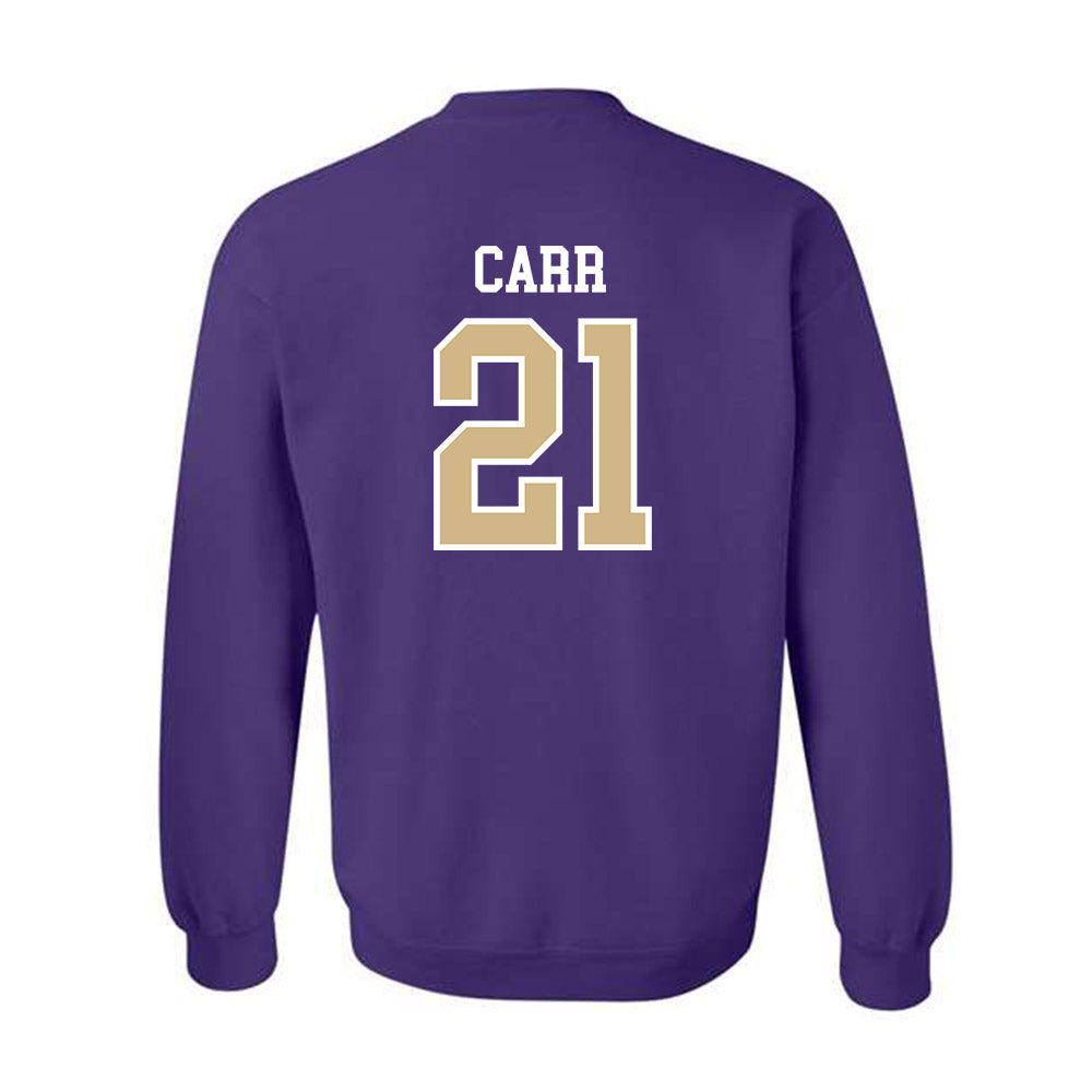 Washington - NCAA Football : Quaid Carr - Sports Shersey Crewneck Sweatshirt-1