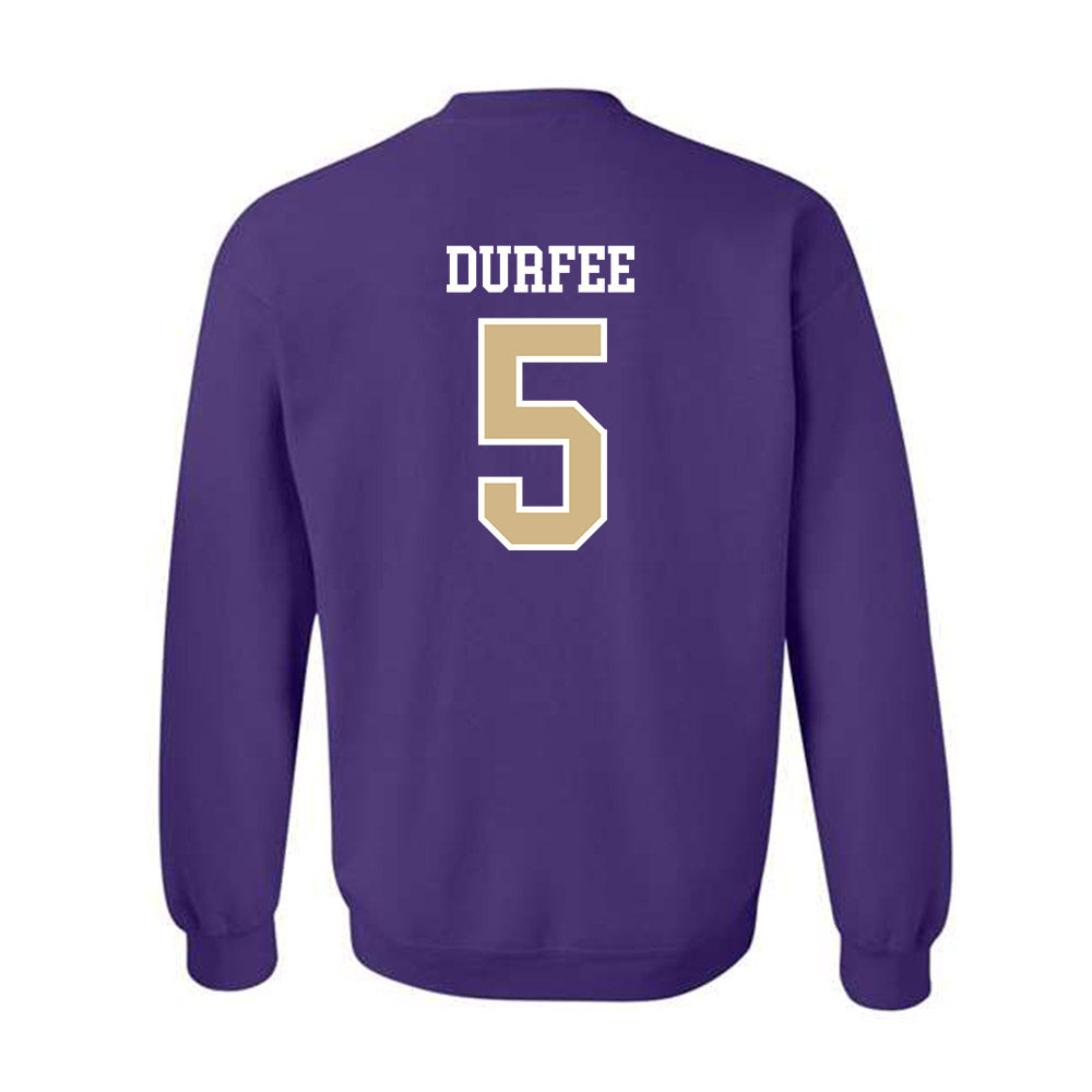 Washington - NCAA Football : Zach Durfee - Sports Shersey Crewneck Sweatshirt-1