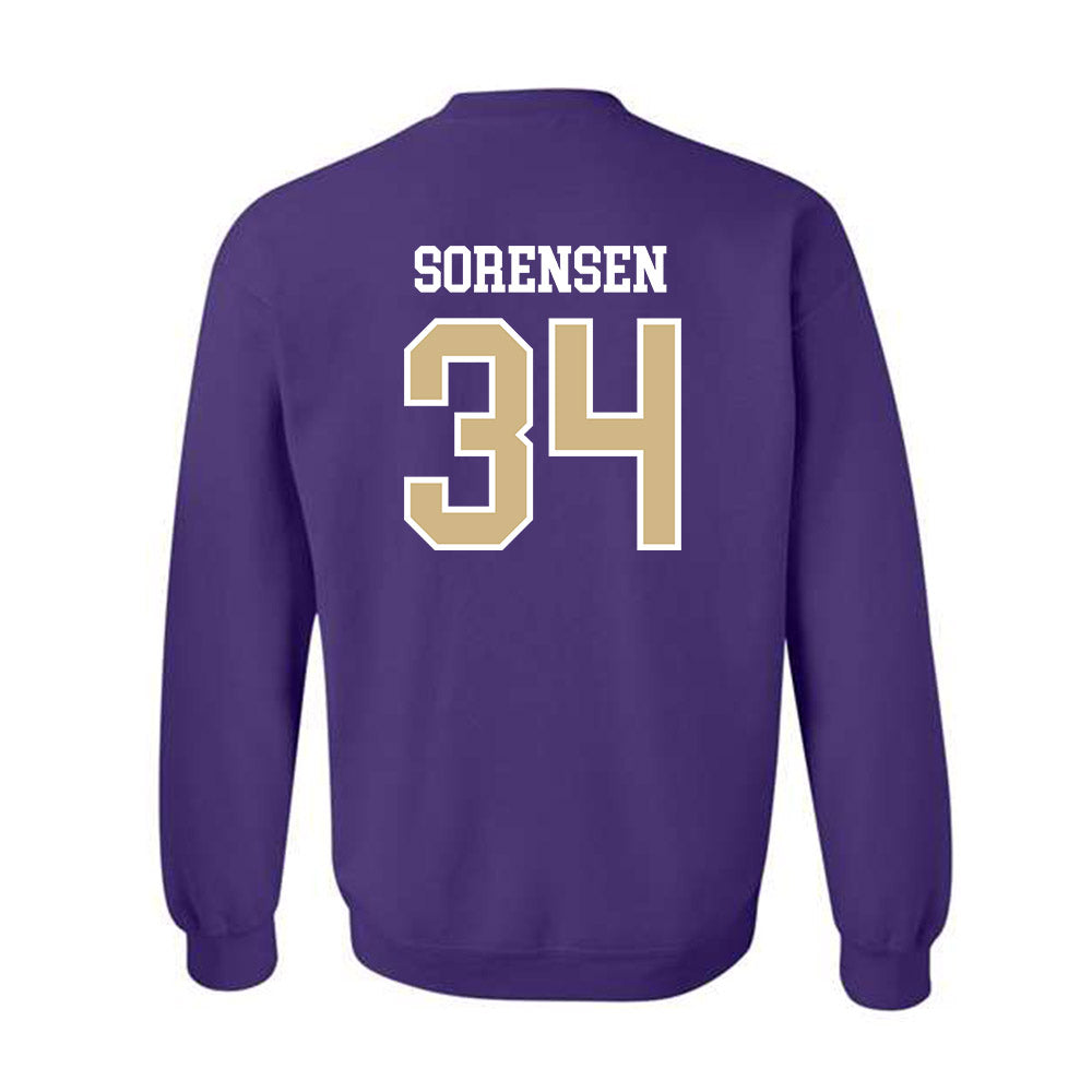 Washington - NCAA Baseball : Noah Sorensen - Sports Shersey Crewneck Sweatshirt-1
