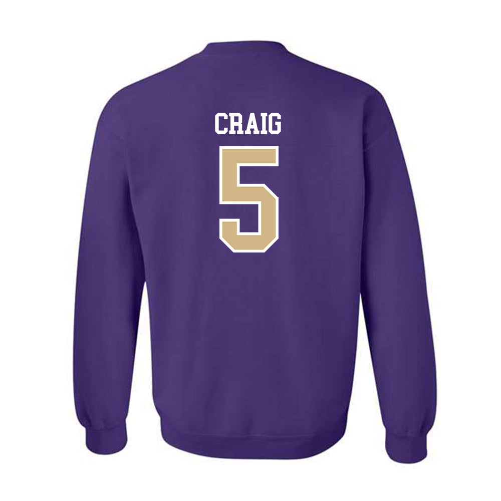 Washington - NCAA Softball : Addie Craig - Sports Shersey Crewneck Sweatshirt-1