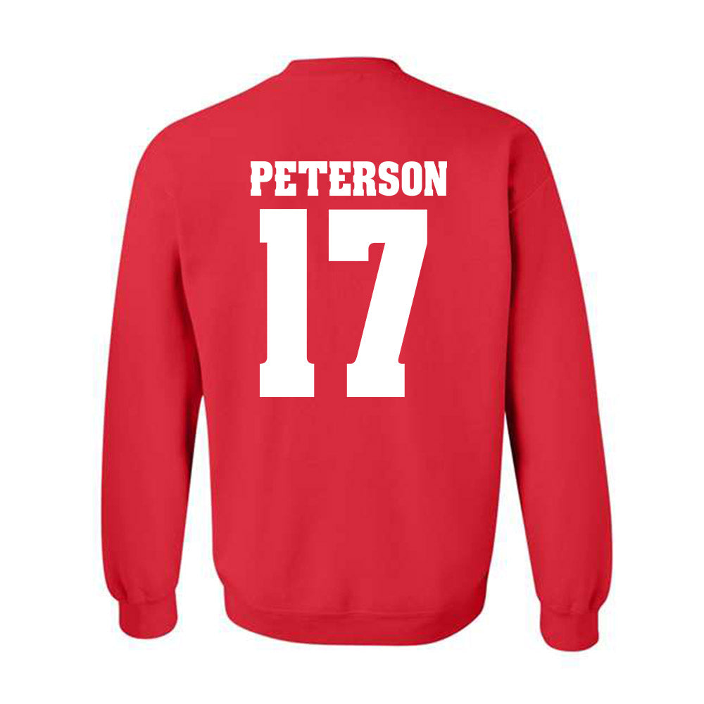 Wisconsin - NCAA Football : Darryl Peterson - Sports Shersey Crewneck Sweatshirt-1