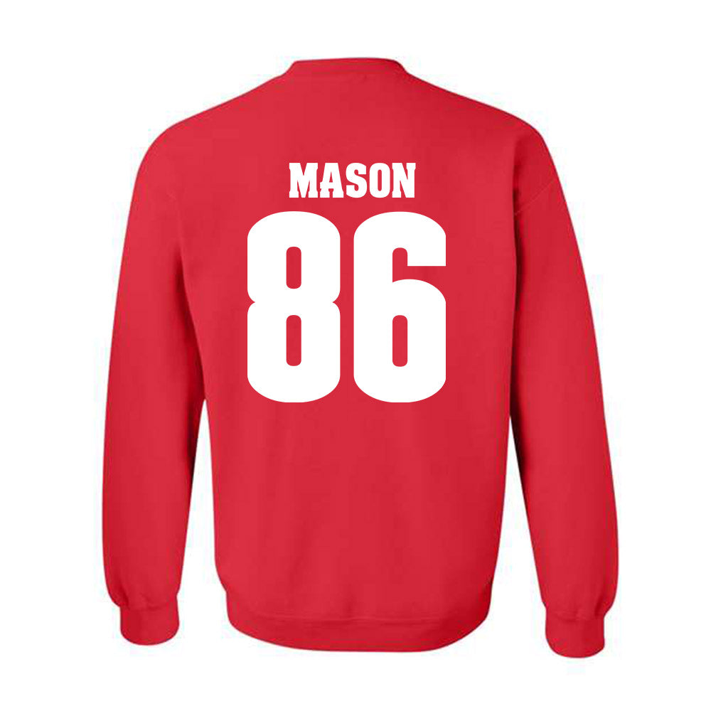 Wisconsin - NCAA Football : Lance Mason - Sports Shersey Crewneck Sweatshirt-1