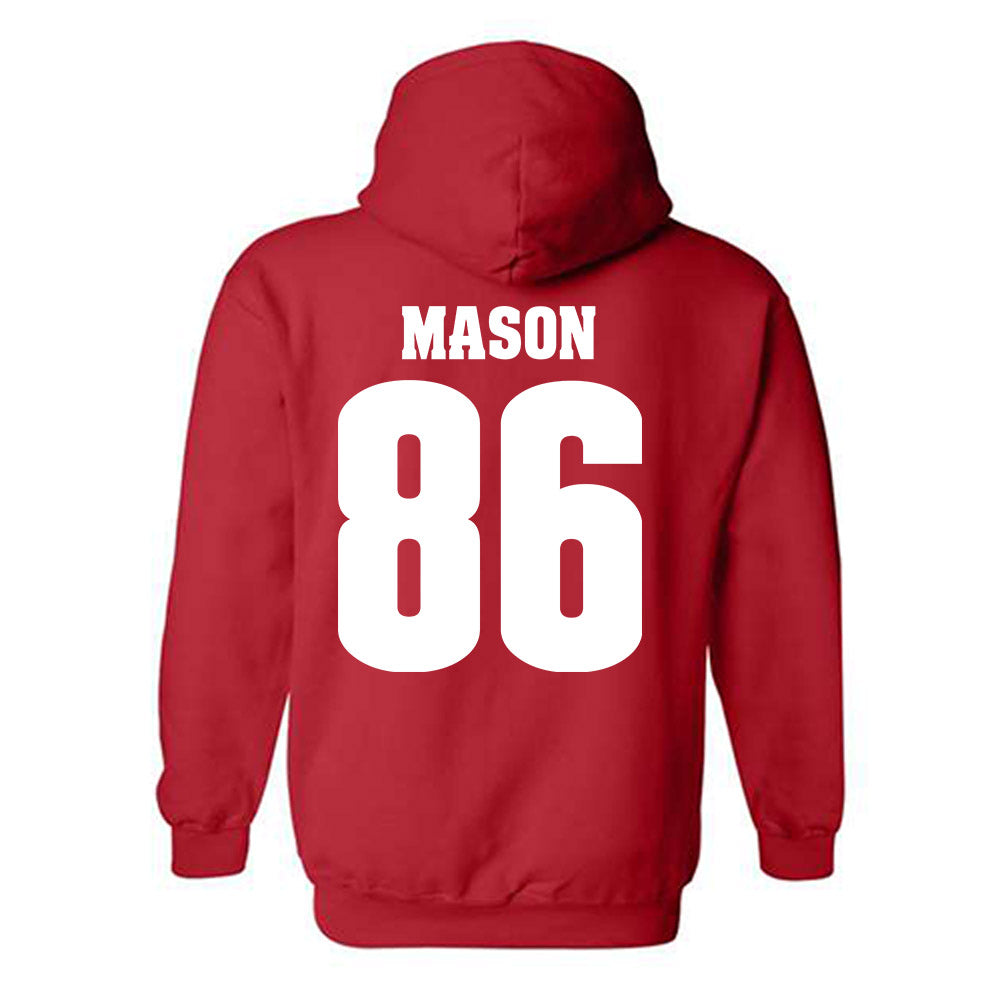 Wisconsin - NCAA Football : Lance Mason - Sports Shersey Hooded Sweatshirt-1