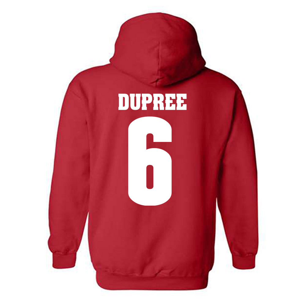 Wisconsin - NCAA Football : Darrion Dupree - Sports Shersey Hooded Sweatshirt-1