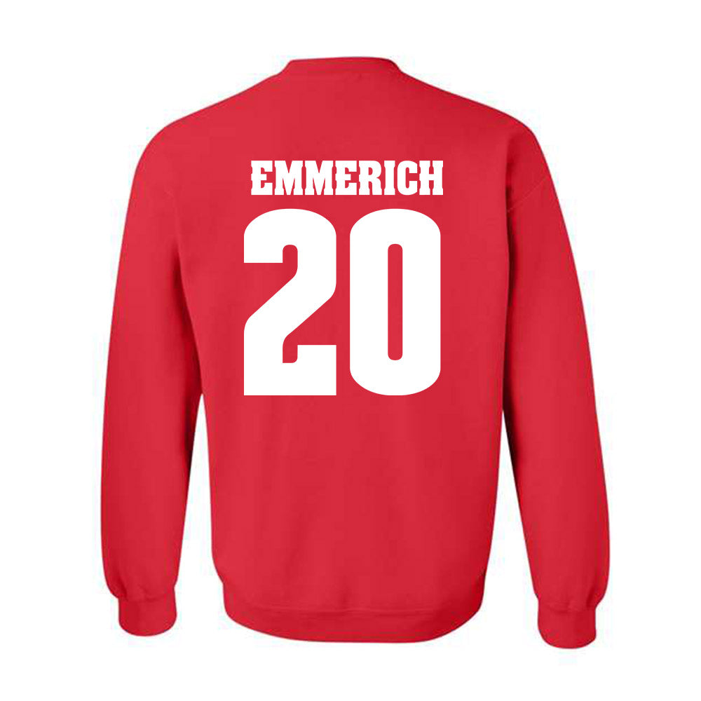 Wisconsin - NCAA Football : Luke Emmerich - Sports Shersey Crewneck Sweatshirt-1