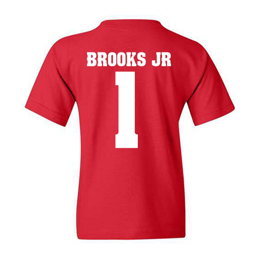 Wisconsin - NCAA Football : Chris Brooks Jr - Sports Shersey Youth T-Shirt-1