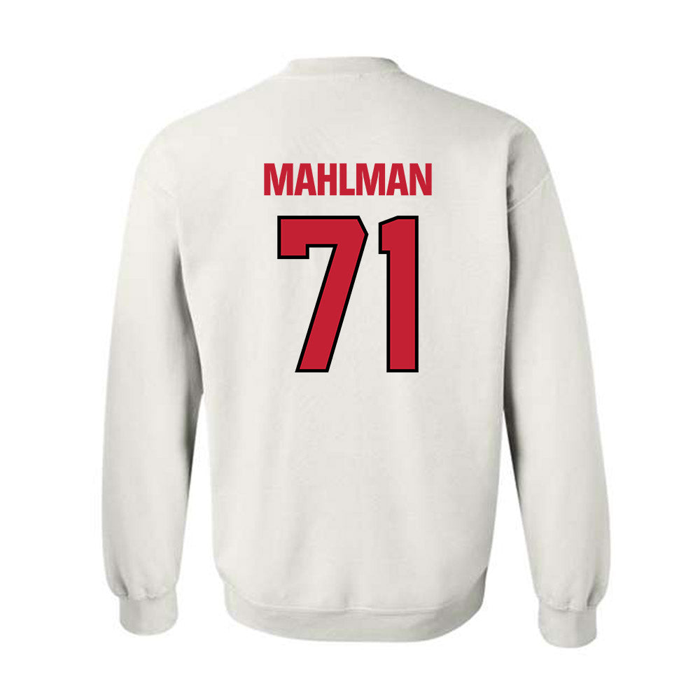 Wisconsin - NCAA Football : Riley Mahlman - Sports Shersey Crewneck Sweatshirt-1