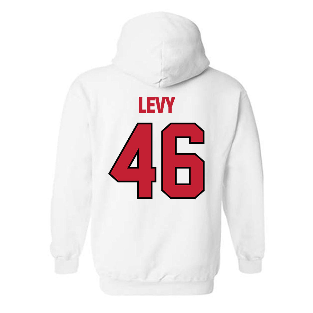 Wisconsin - NCAA Football : Nick Levy - Sports Shersey Hooded Sweatshirt-1