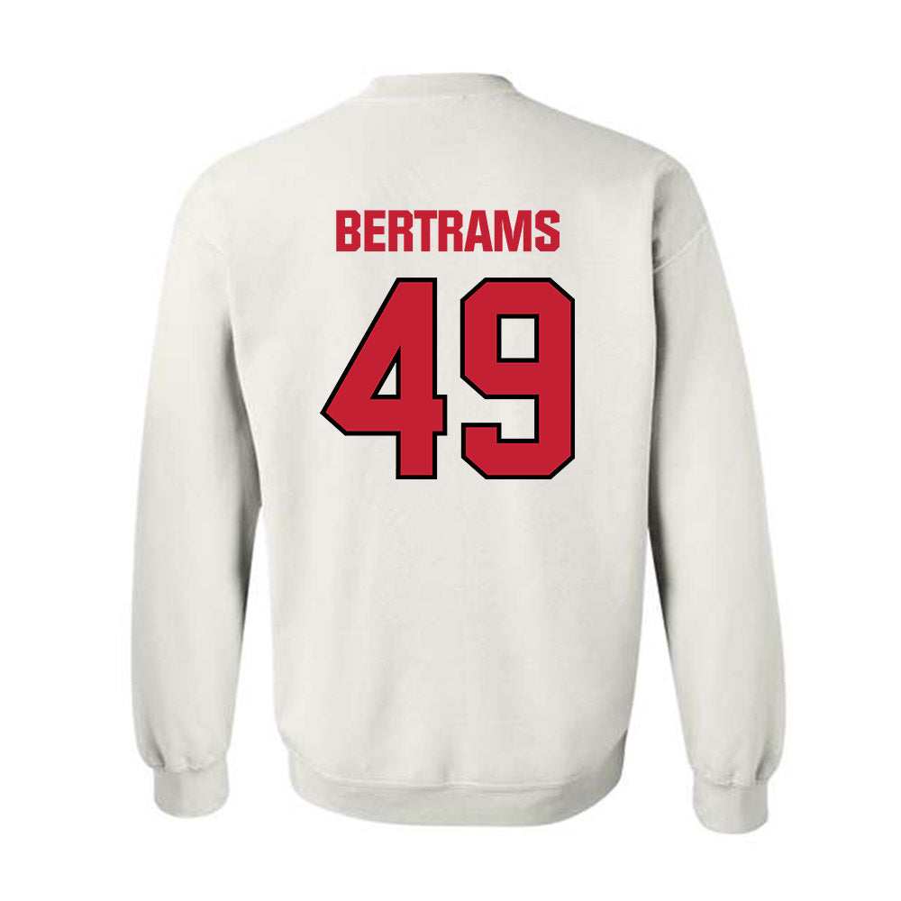 Wisconsin - NCAA Football : Atticus Bertrams - Sports Shersey Crewneck Sweatshirt-1