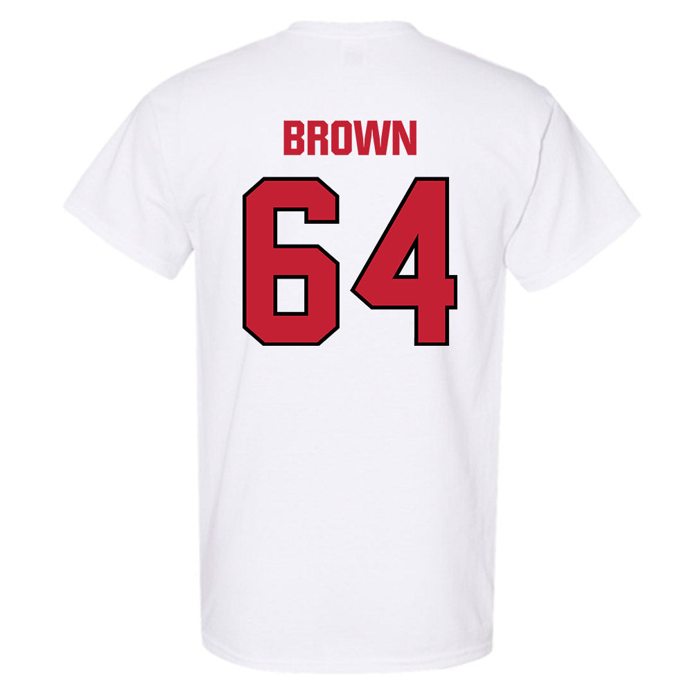 Wisconsin - NCAA Football : Evan Brown - Sports Shersey T-Shirt-1