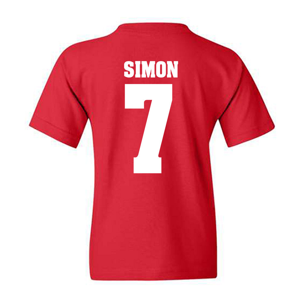 Wisconsin - NCAA Women's Volleyball : Kristen Simon - Sports Shersey Youth T-Shirt-1