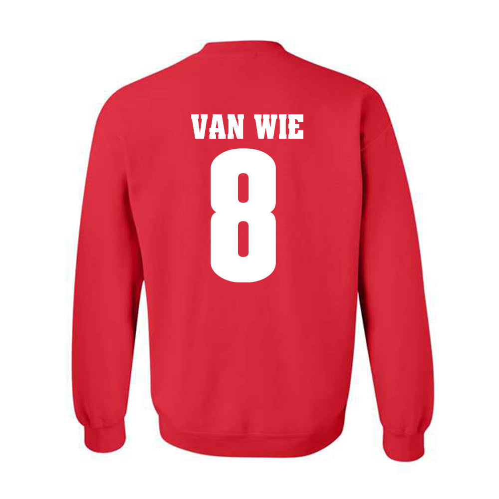Wisconsin - NCAA Women's Volleyball : Morgan Van Wie - Sports Shersey Crewneck Sweatshirt-1