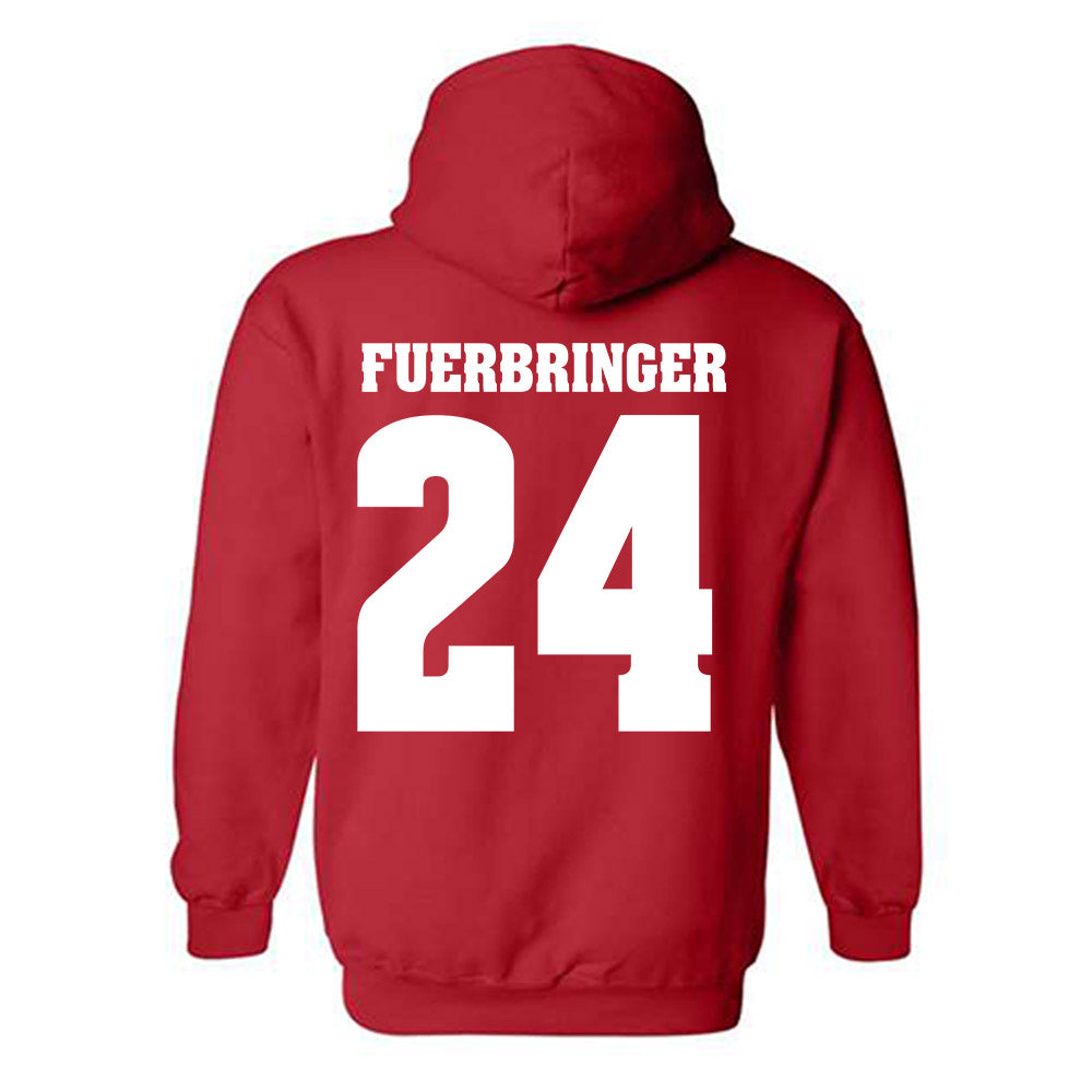 Wisconsin - NCAA Women's Volleyball : Charlie Fuerbringer - Sports Shersey Hooded Sweatshirt-1
