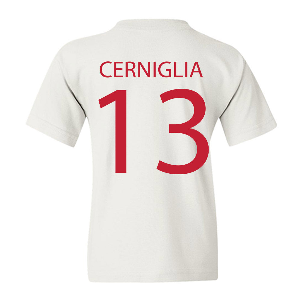 Wisconsin - NCAA Women's Volleyball : Jada Cerniglia - Sports Shersey Youth T-Shirt-1