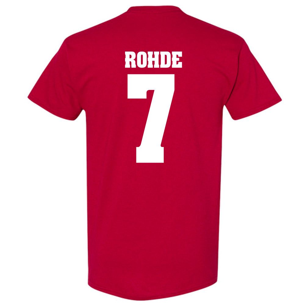 Wisconsin - NCAA Men's Basketball : Andrew Rohde - Sports Shersey T-Shirt-1