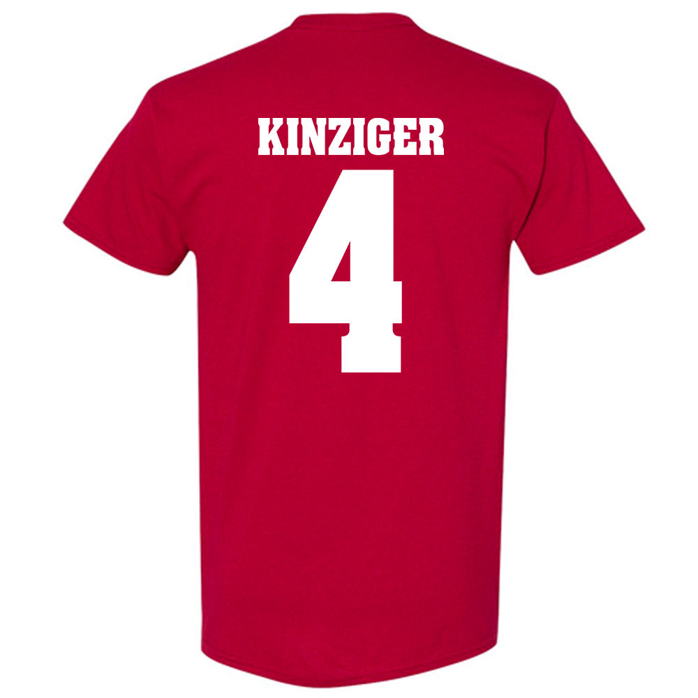 Wisconsin - NCAA Men's Basketball : Zach Kinziger - Sports Shersey T-Shirt-1