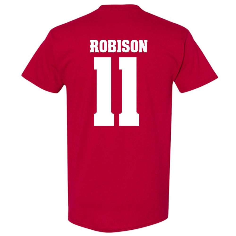 Wisconsin - NCAA Men's Basketball : Jack Robison - Sports Shersey T-Shirt-1