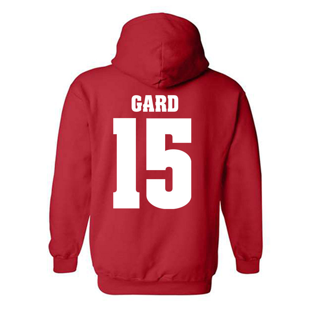 Wisconsin - NCAA Men's Basketball : Isaac Gard - Sports Shersey Hooded Sweatshirt-1