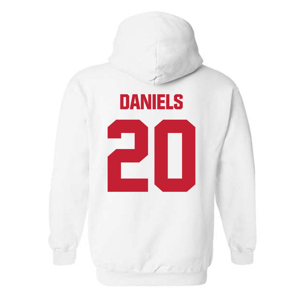 Wisconsin - NCAA Women's Basketball : Kyrah Daniels - Sports Shersey Hooded Sweatshirt-1
