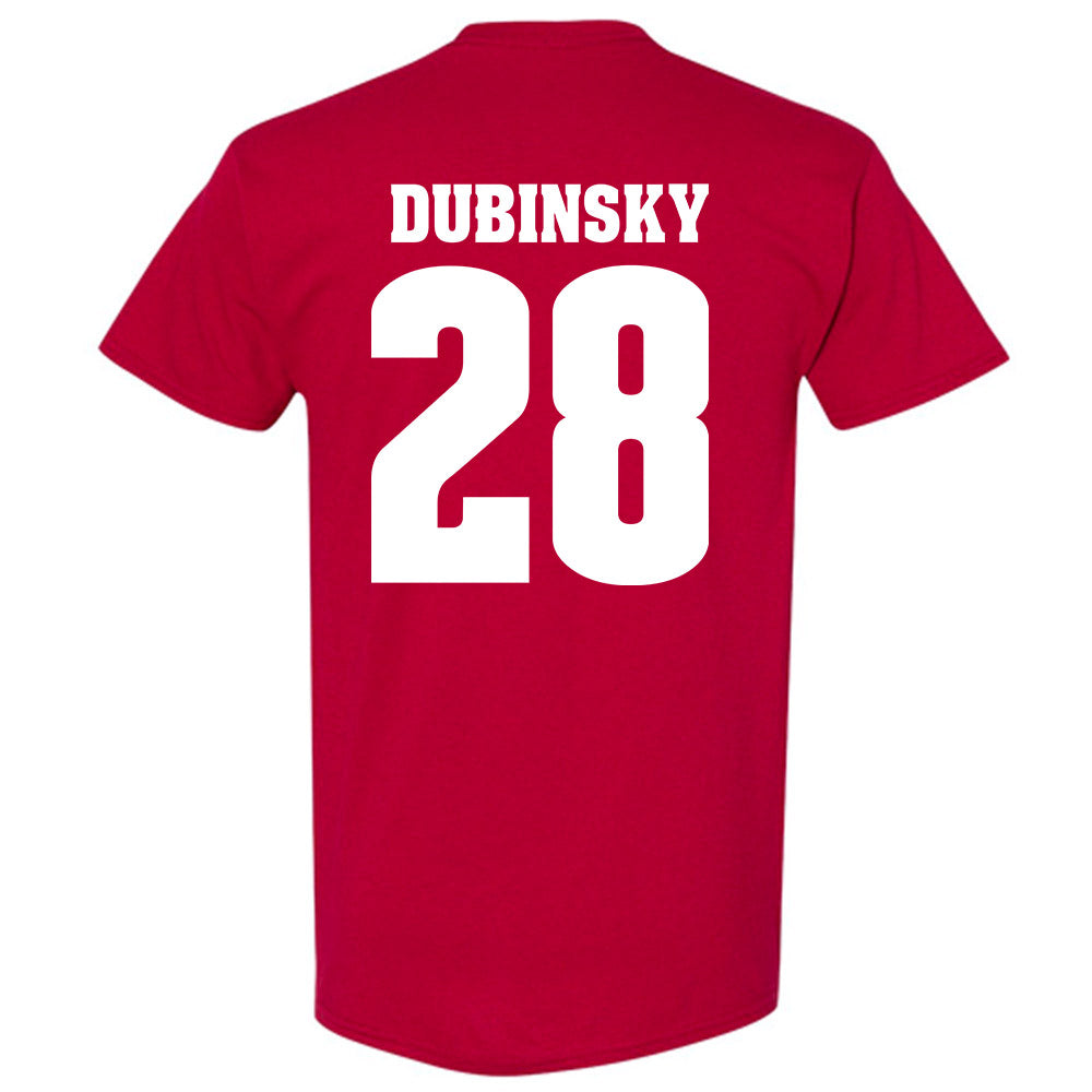 Wisconsin - NCAA Men's Ice Hockey : Aiden Dubinsky - Sports Shersey T-Shirt-1