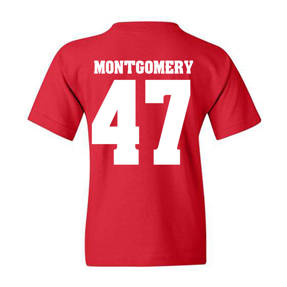 Wisconsin - NCAA Men's Ice Hockey : Blake Montgomery - Sports Shersey Youth T-Shirt-1