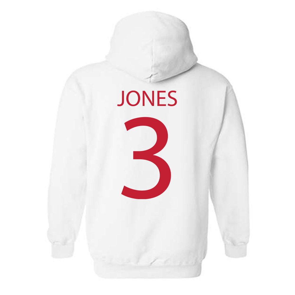 Wisconsin - NCAA Women's Ice Hockey : Mackenzie Jones - Sports Shersey Hooded Sweatshirt-1