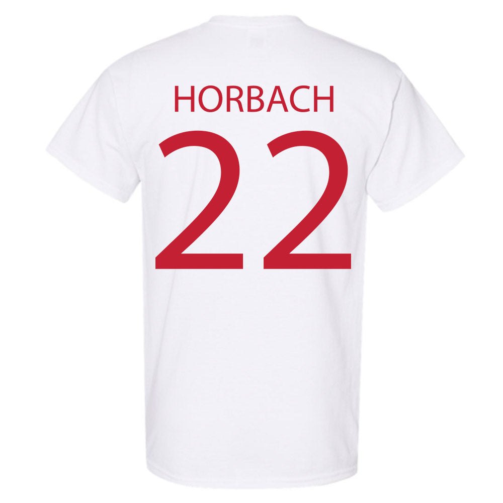 Wisconsin - NCAA Men's Ice Hockey : Jack Horbach - Sports Shersey T-Shirt-1