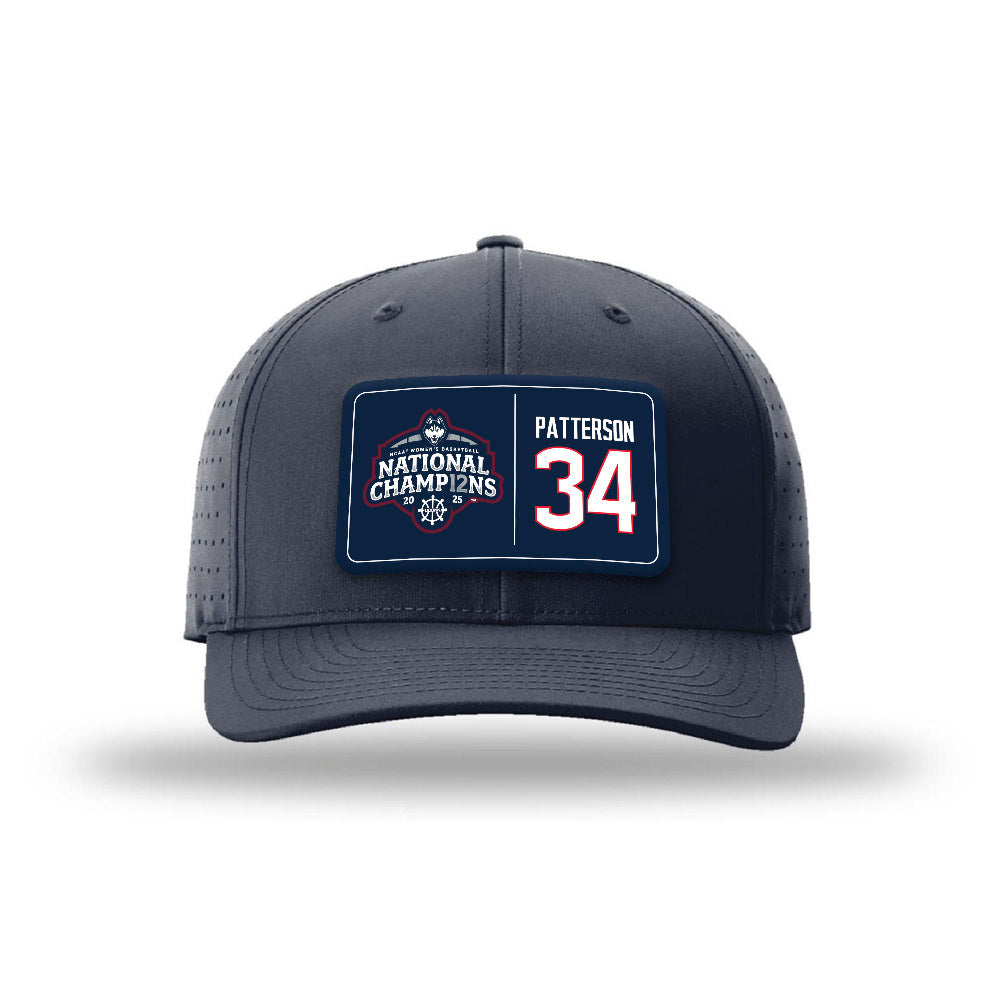 UConn - NCAA Women's Basketball : Ayanna Patterson - NCAA® March Madness® National Champions Laser Performance Snapback Cap-0
