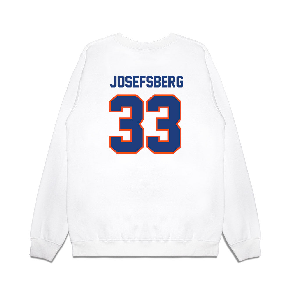 Florida - NCAA Men's Basketball : Cooper Josefsberg - NCAA® March Madness® National Champion Shersey Premium Crewneck Sweatshirt-1
