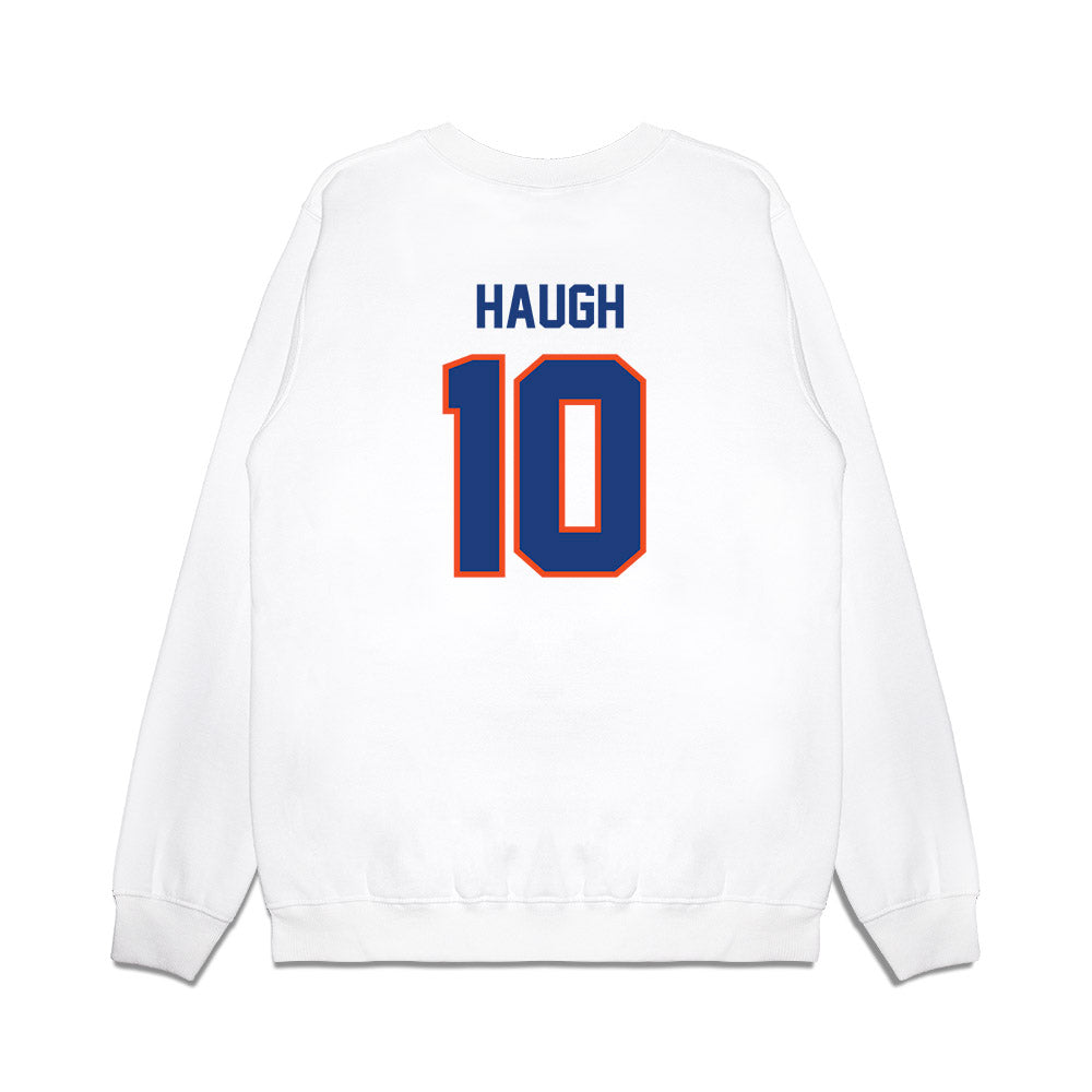 Florida - NCAA Men's Basketball : Thomas Haugh - NCAA® March Madness® National Champion Shersey Premium Crewneck Sweatshirt-1