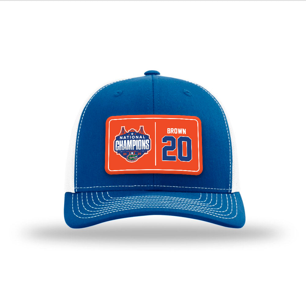 Florida - NCAA Men's Basketball : Isaiah Brown - National Champs Snapback Trucker Hat-0