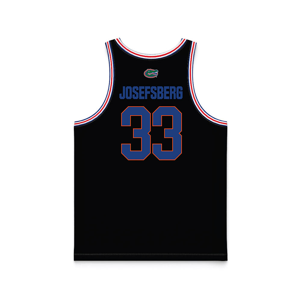Florida - NCAA Men's Basketball : Cooper Josefsberg - NCAA® March Madness® National Champions Black Basketball Jersey-1