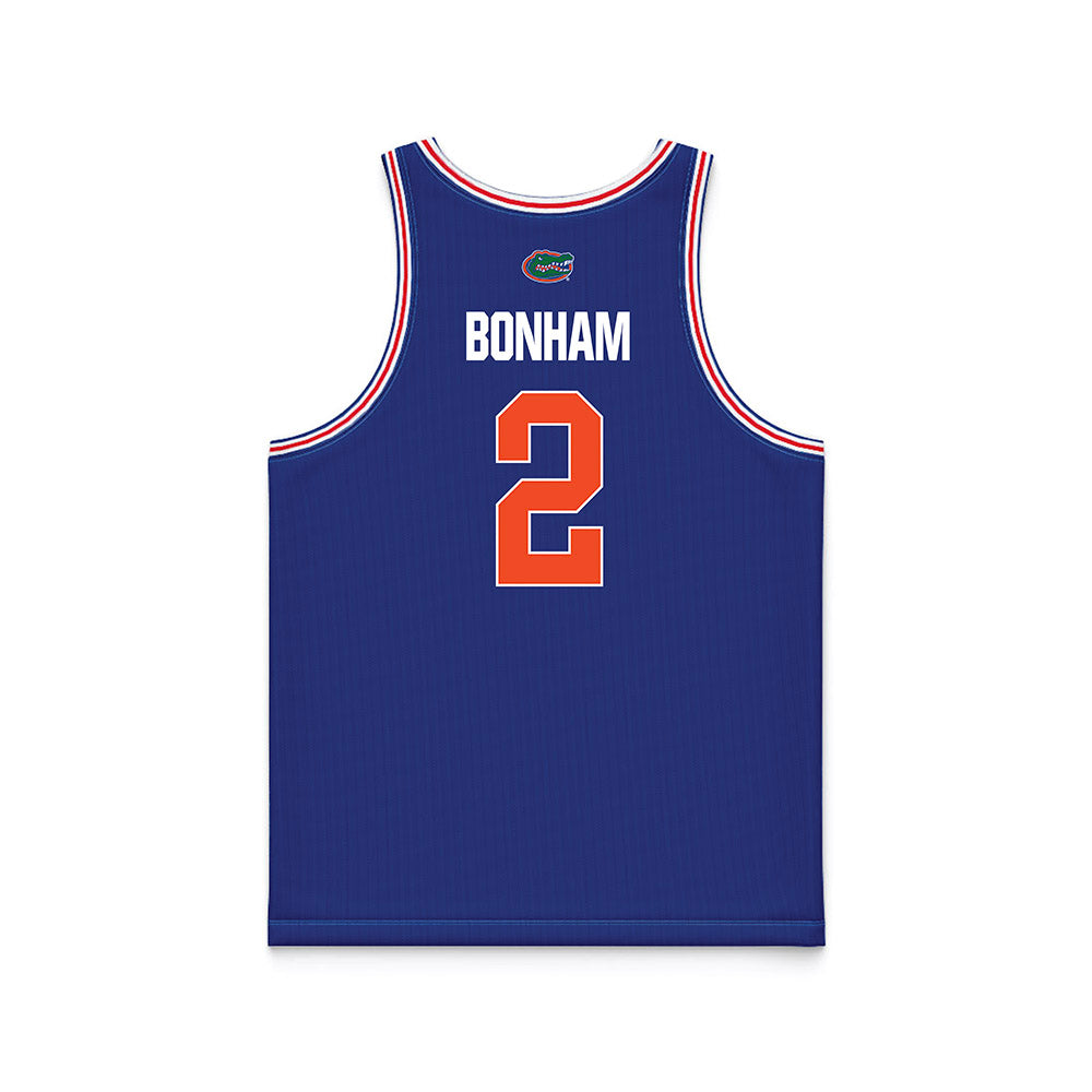 Florida - NCAA Men's Basketball : Trey Bonham - NCAA® March Madness® National Champions Blue Basketball Jersey-1