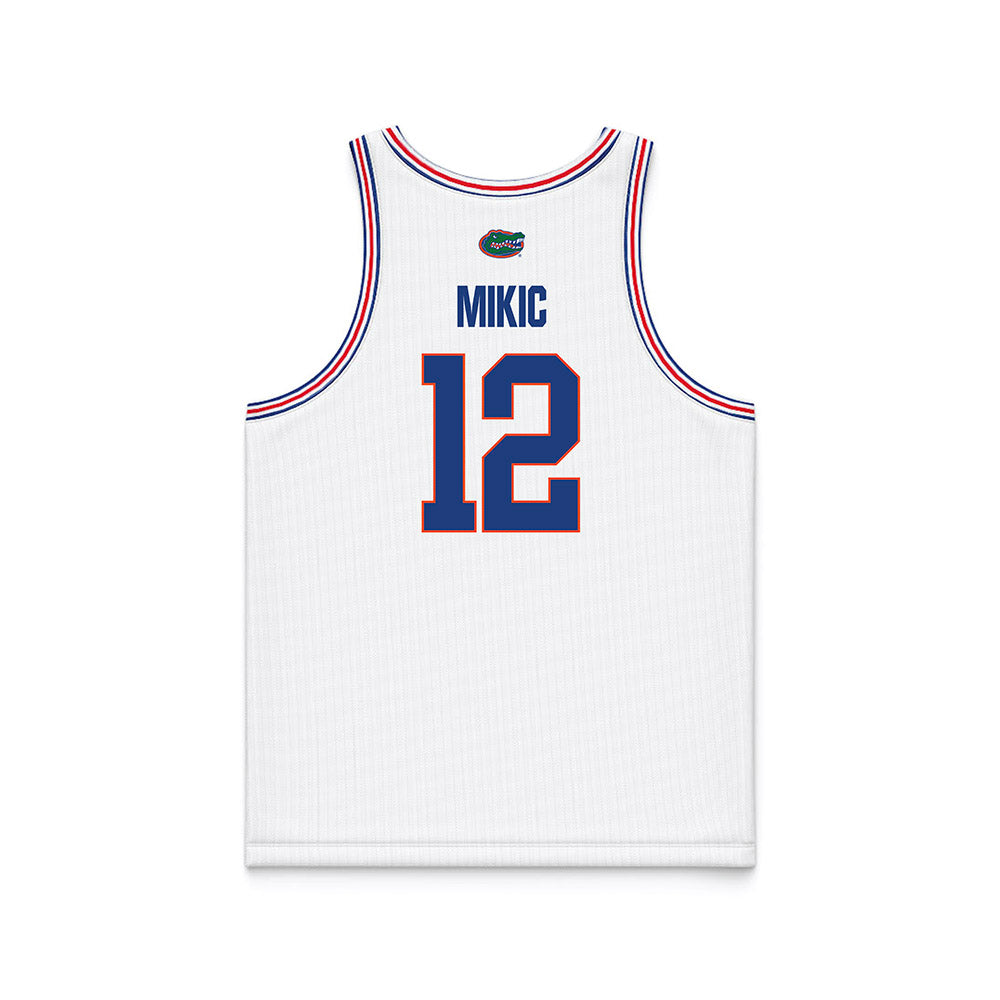 Florida - NCAA Men's Basketball : Viktor Mikic - NCAA® March Madness® National Champions White Basketball Jersey-1