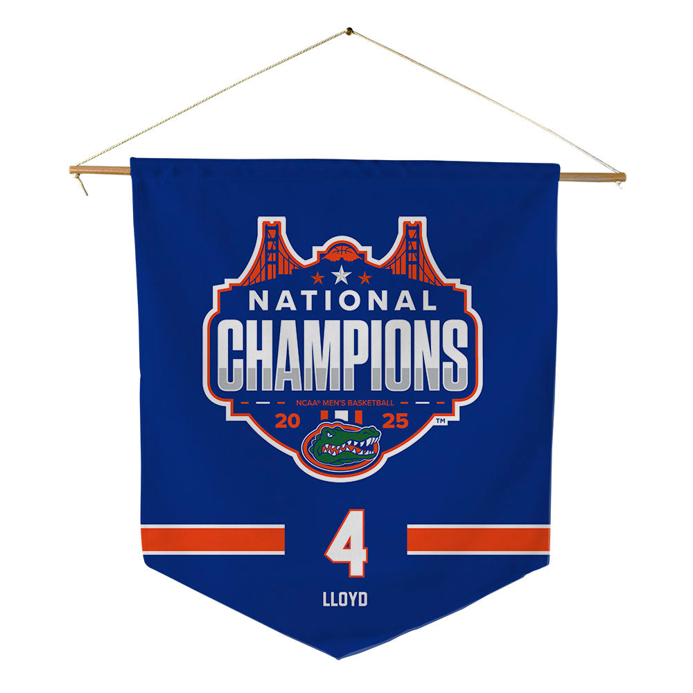 Florida - NCAA Men's Basketball : Alexander Lloyd - NCAA® March Madness® National Champions Pennant - 18" x 21"-0