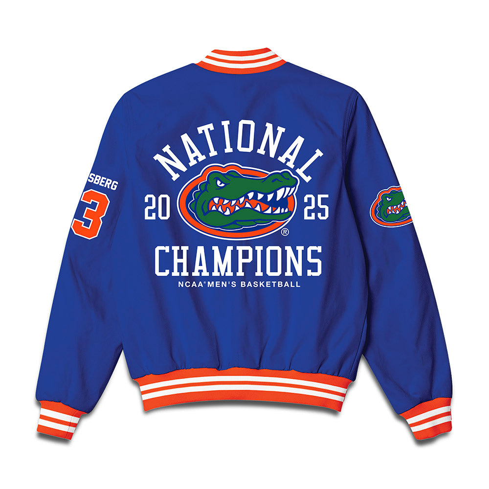 Florida - NCAA Men's Basketball : Cooper Josefsberg - NCAA® March Madness® National Champions Bomber Jacket-1